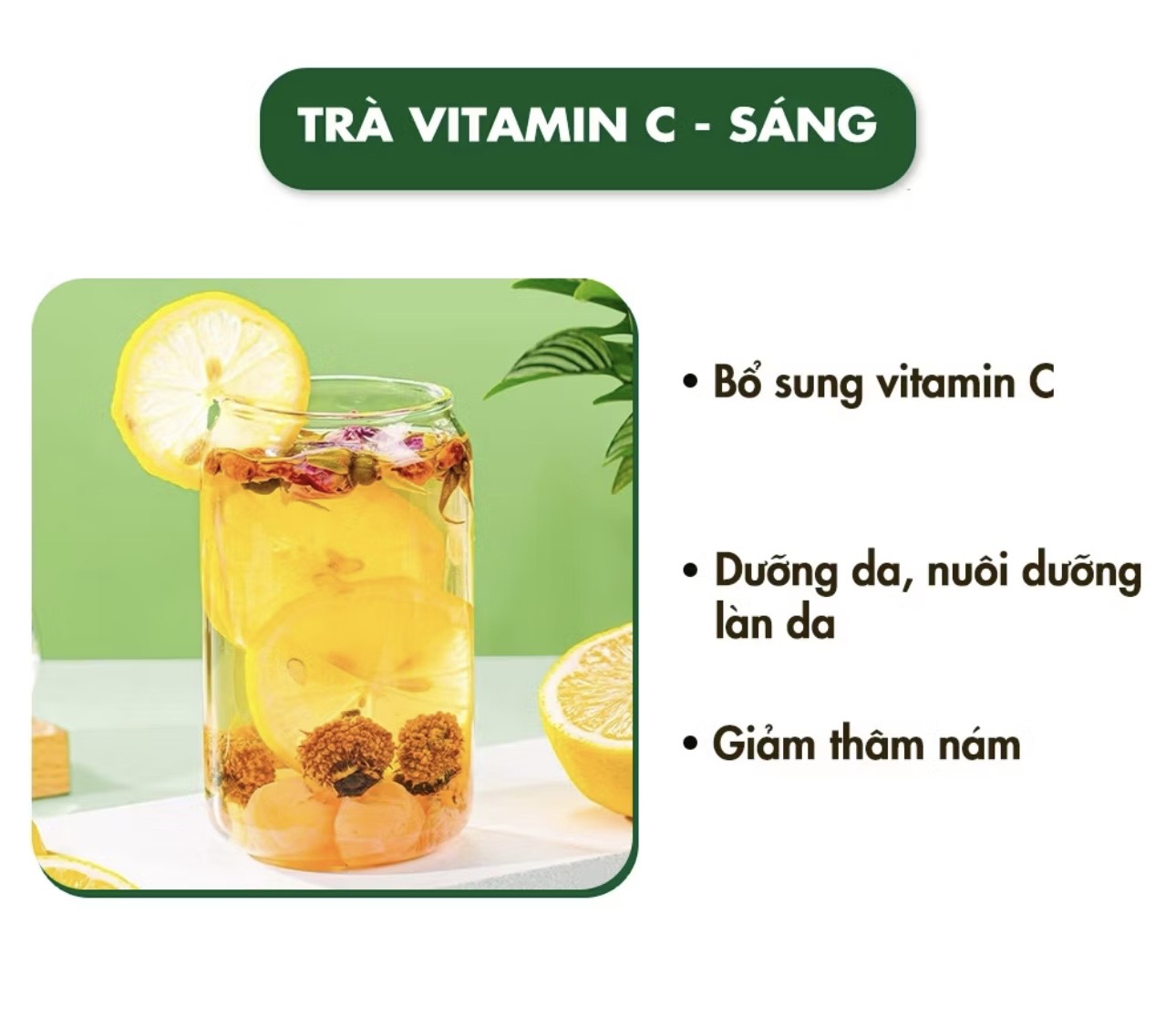 Combo Trà Dưỡng Nhan Sáng C Tối A